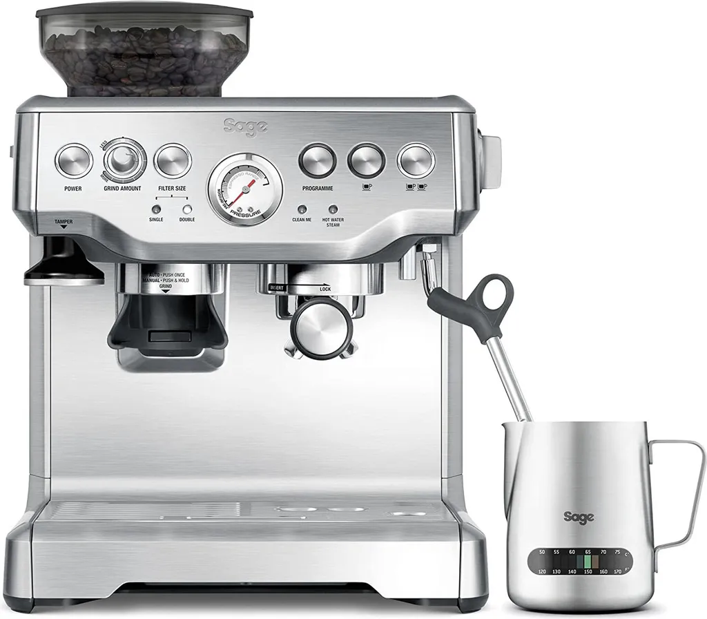 Sage Espresso Machine The Barista Express Silver Portafilter Machine