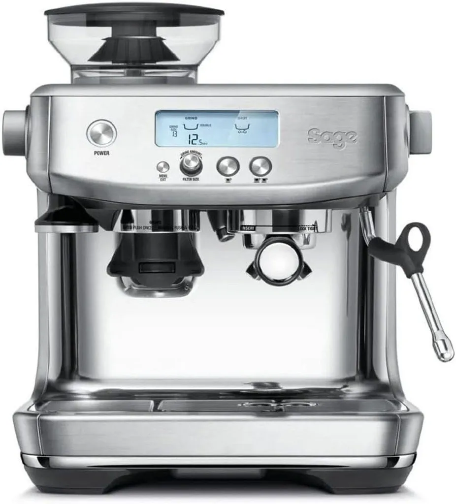 Sage Barista Pro Espresso Machine, Espresso Maker with Milk System, Portafilter, Stainless Steel, Espresso Machine, Coffee Machine, Fully Automatic Coffee Machine with Grinder