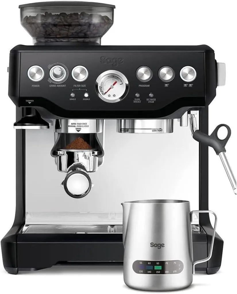 Sage portafilter espresso machine, espresso maker with milk system, portafilter, stainless steel, portafilter machine, coffee machine, fully automatic coffee machine