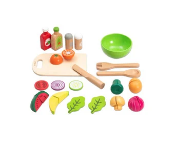 Wooden salad set, 29 pieces