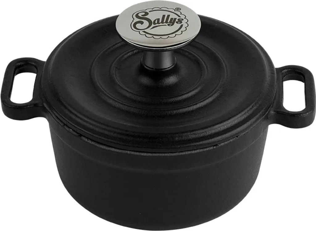 Sally's Cast Iron Serving Pot - Ø 14 cm - Matte Black