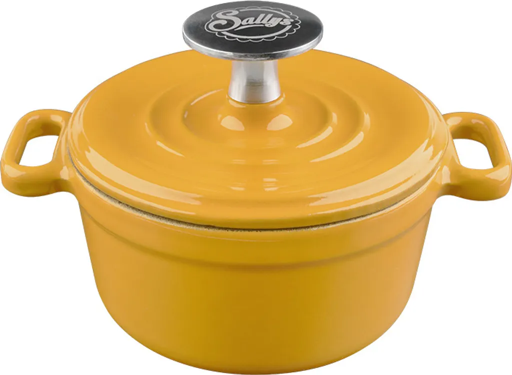 Sally's Cast Iron Serving Pot - Ø 14 cm - Mustard Yellow