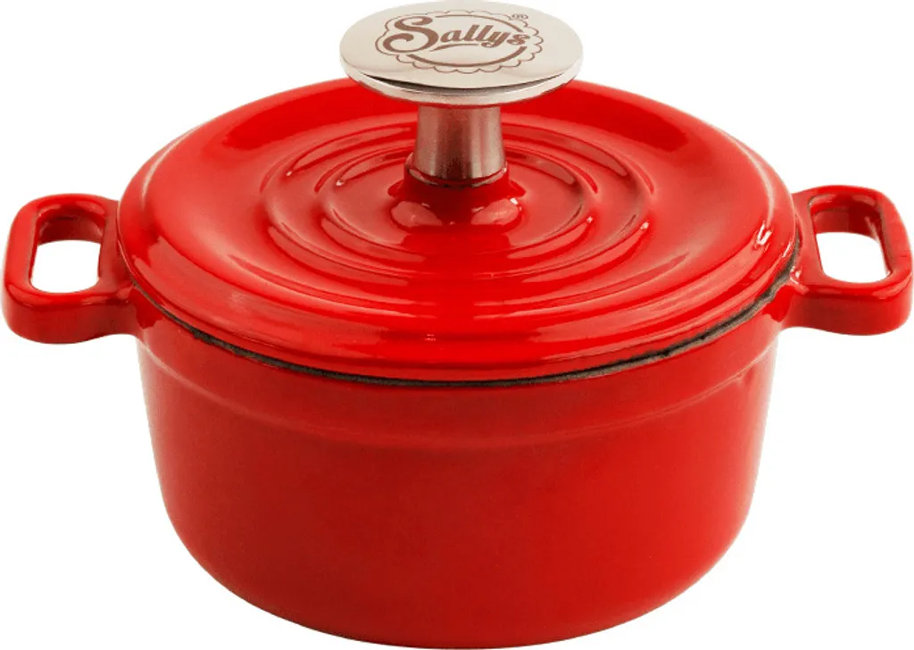 Sally's Cast Iron Serving Pot - Ø 14 cm - Tomato Red