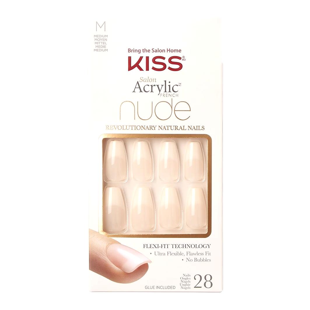Kiss Salon acrylic nude nails - Leilani