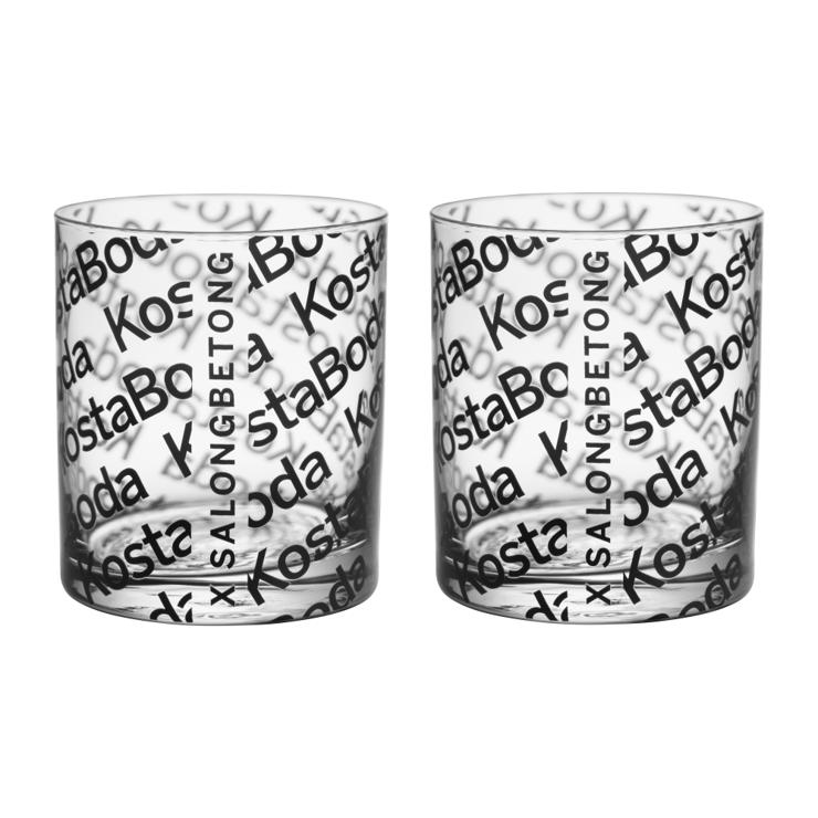 Kosta Boda Salong Betong Old Fashioned Glass 28cl 2er Pack