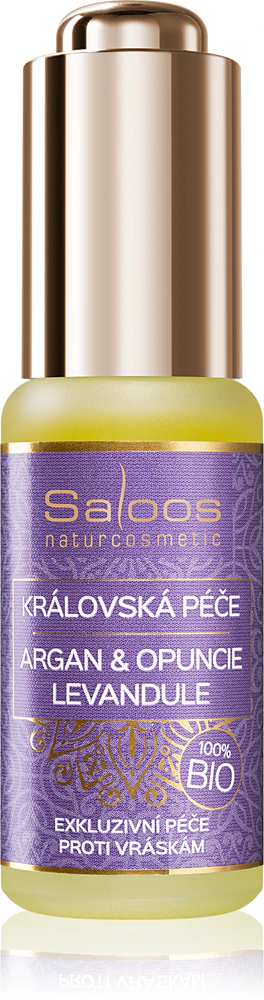 Saloos Organic Kings Care Argan & Opuntia & Lavender organic argan oil with lavender scent