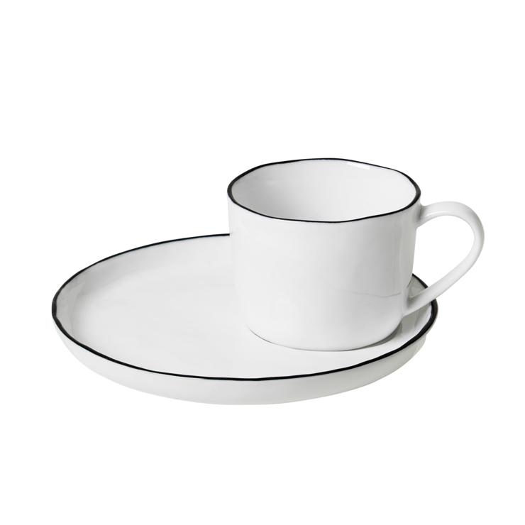 broste Copenhagen Salt Cup Incl. Saucer