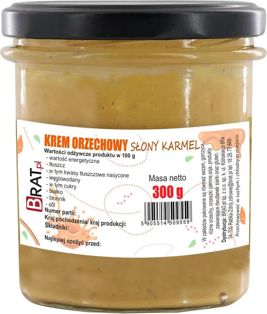 BRAT.PL Salted Caramel Nut Cream 300g