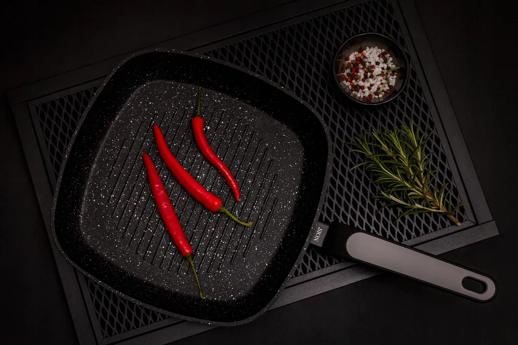 Salto Silver 28 cm non-stick grill pan NOIS