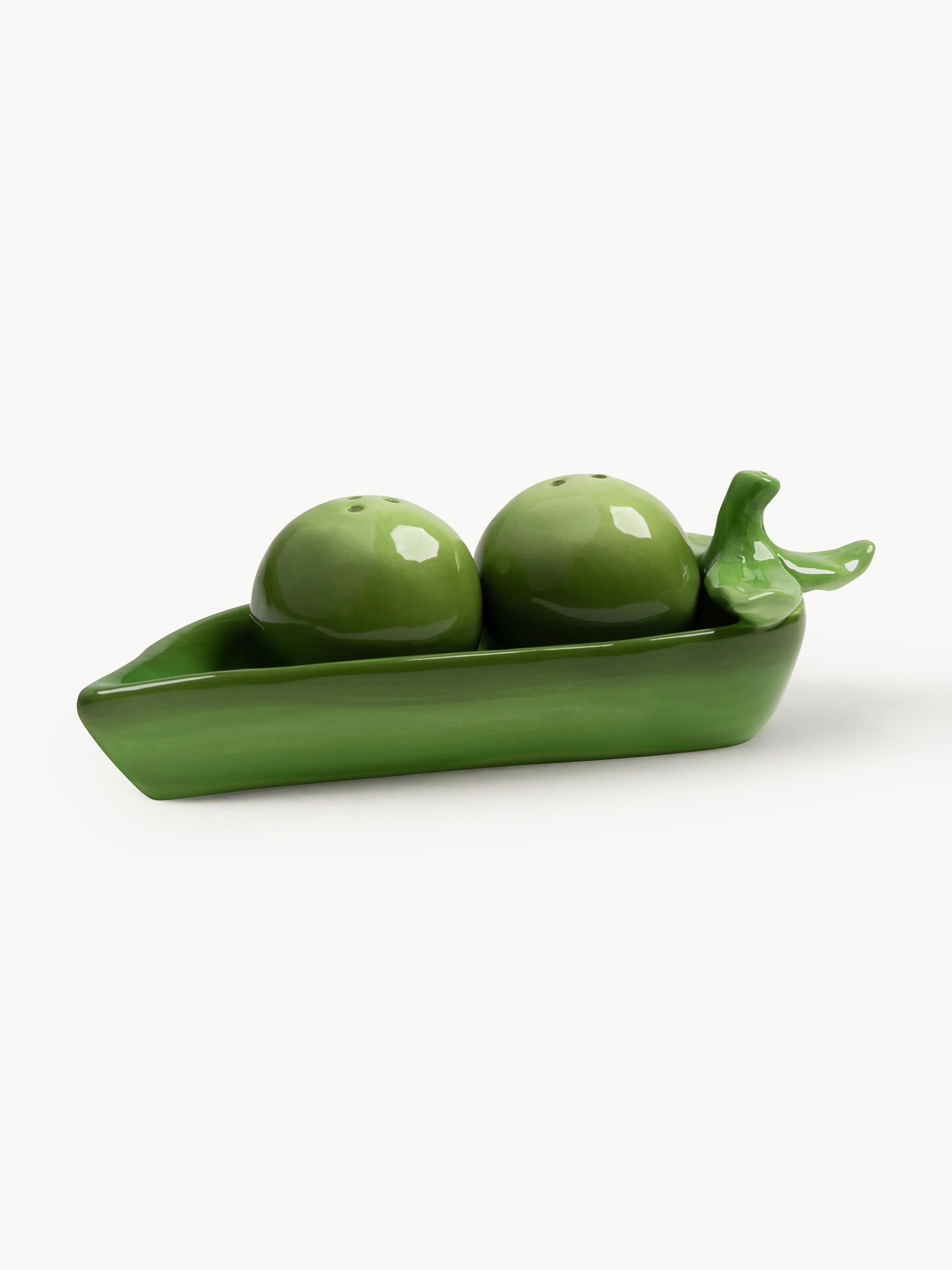 &k Amsterdam Pea salt and pepper shakers made of dolomite, set of 3