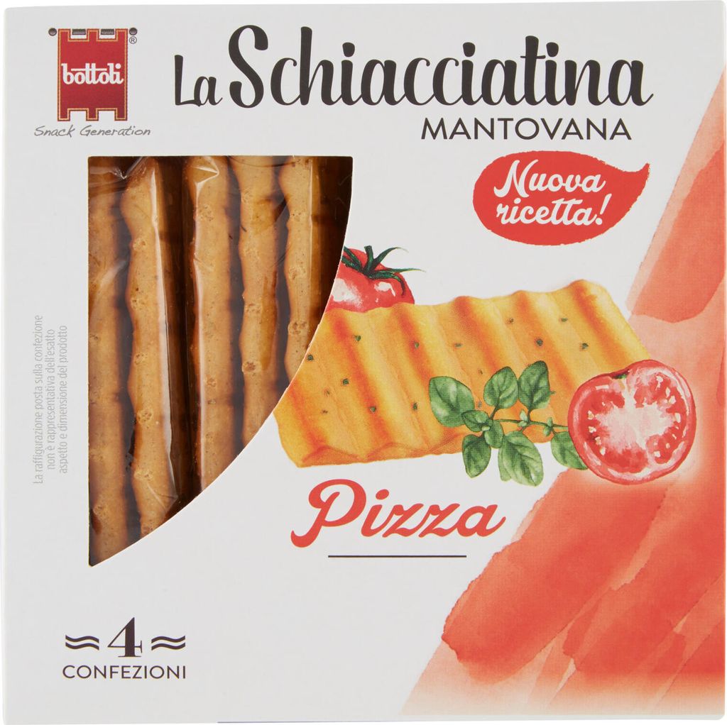 Savory pizza-flavored pastries 4x37.5g - Schiacciatina
