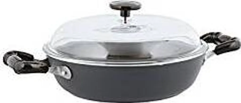 Sambonet 1965 Vintage Quarzo Nero grey frying pan with 2 handles, 28 mm diameter, S0136-S00543-51015-78
