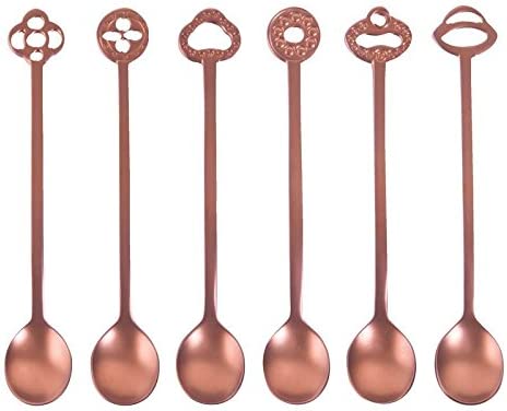 Sambonet 52649R02 Party Spoons Set of 6 Oriental Living S/s Antique PVD Copper