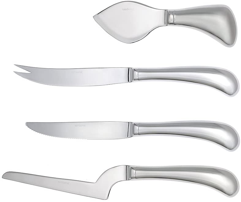 Sambonet Living 52550 °C91 4 Piece Cheese Knife Set Stainless Steel 18 x 10 cm