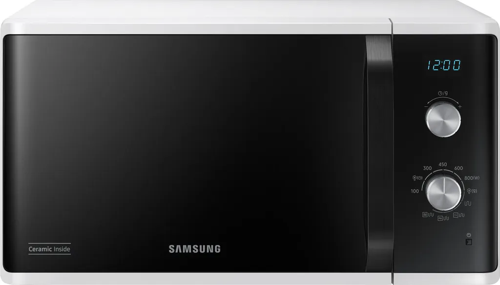 Samsung MG23K3614AW Microwave with Grill 23L 800W White Built-in Display