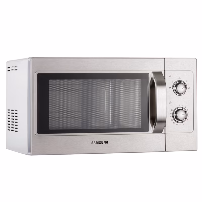 SAMSUNG analog microwave oven, 1050 watts, dimensions 517 x 412 x 297 mm (W x D x H)