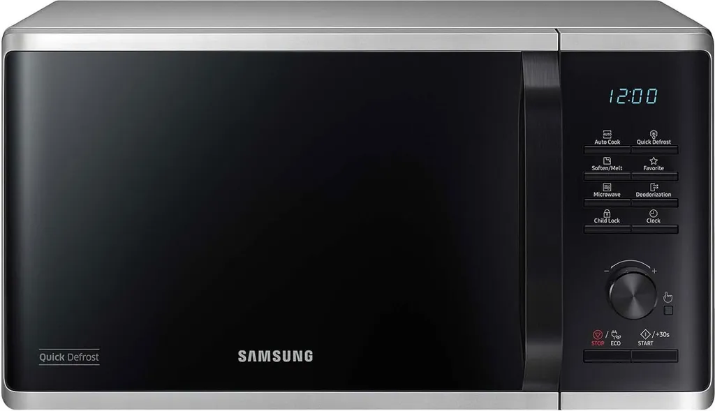 Samsung MS23B3515AS, countertop, solo microwave, 23 l, 1150 W, built-in display, LED