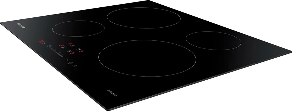 Samsung NZ64M3707AK, Black, Integrated, 59 cm, Zone Induction Hob, Glass Ceramic, 4 Zone(s)