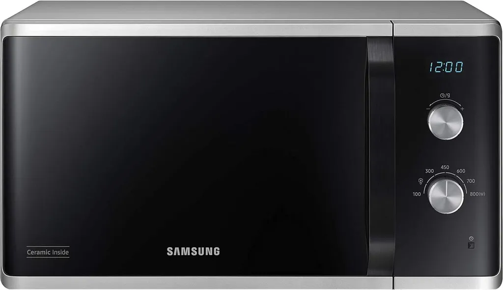 Samsung solo microwave 23l 1500w silver ms23k3614as