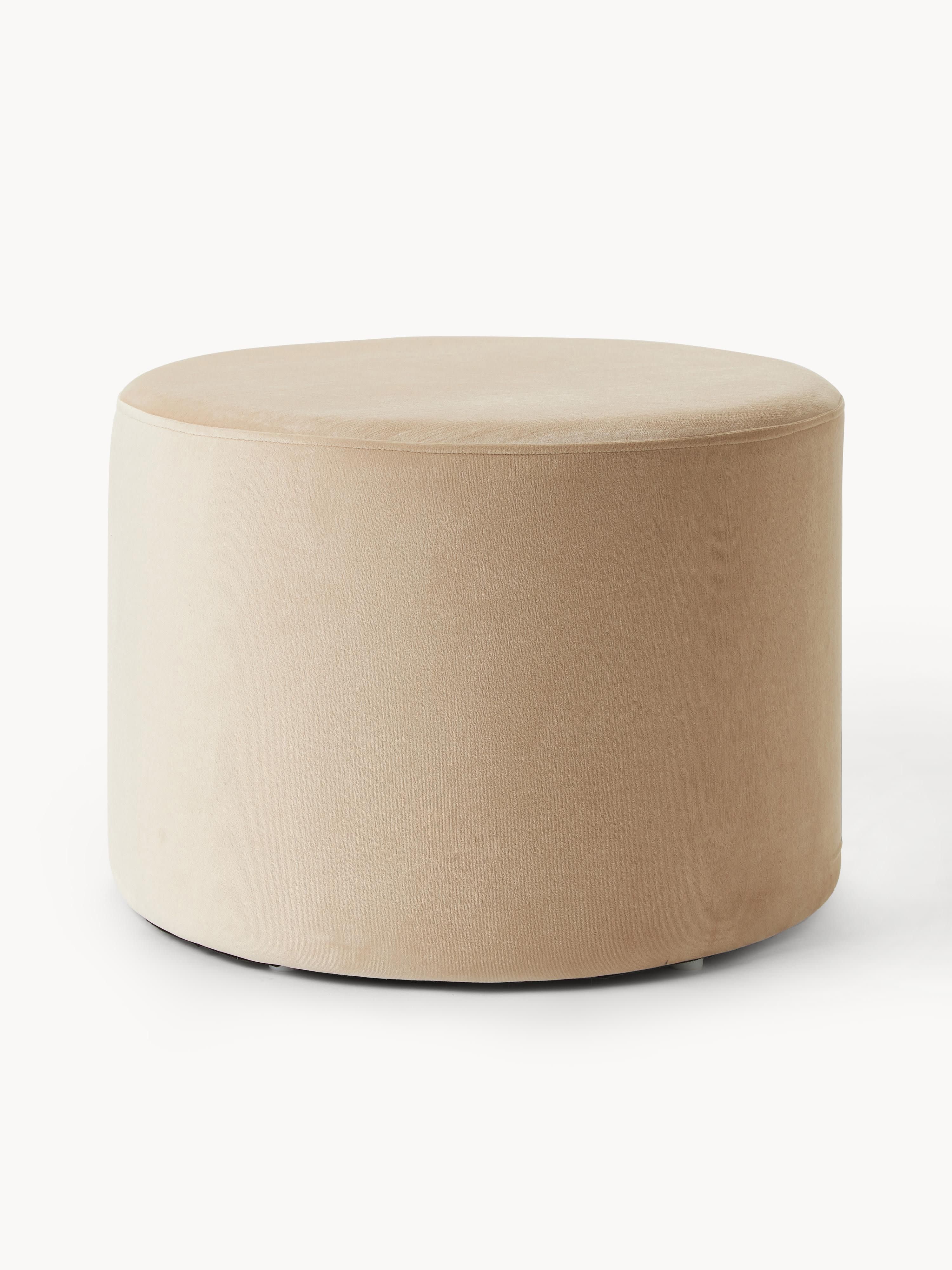 Westwing Collection Daisy velvet upholstered stool