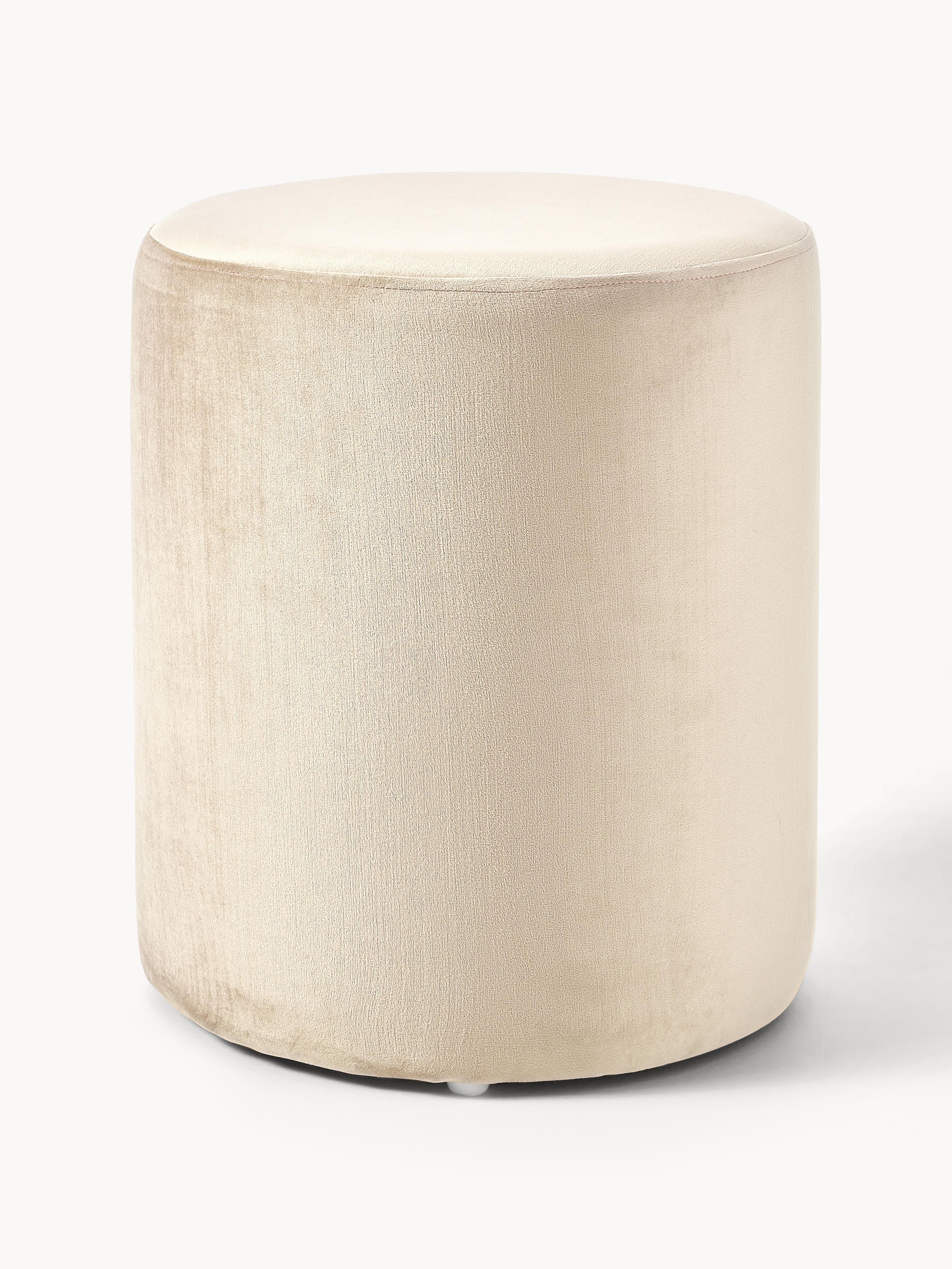 Westwing Collection Daisy velvet upholstered stool