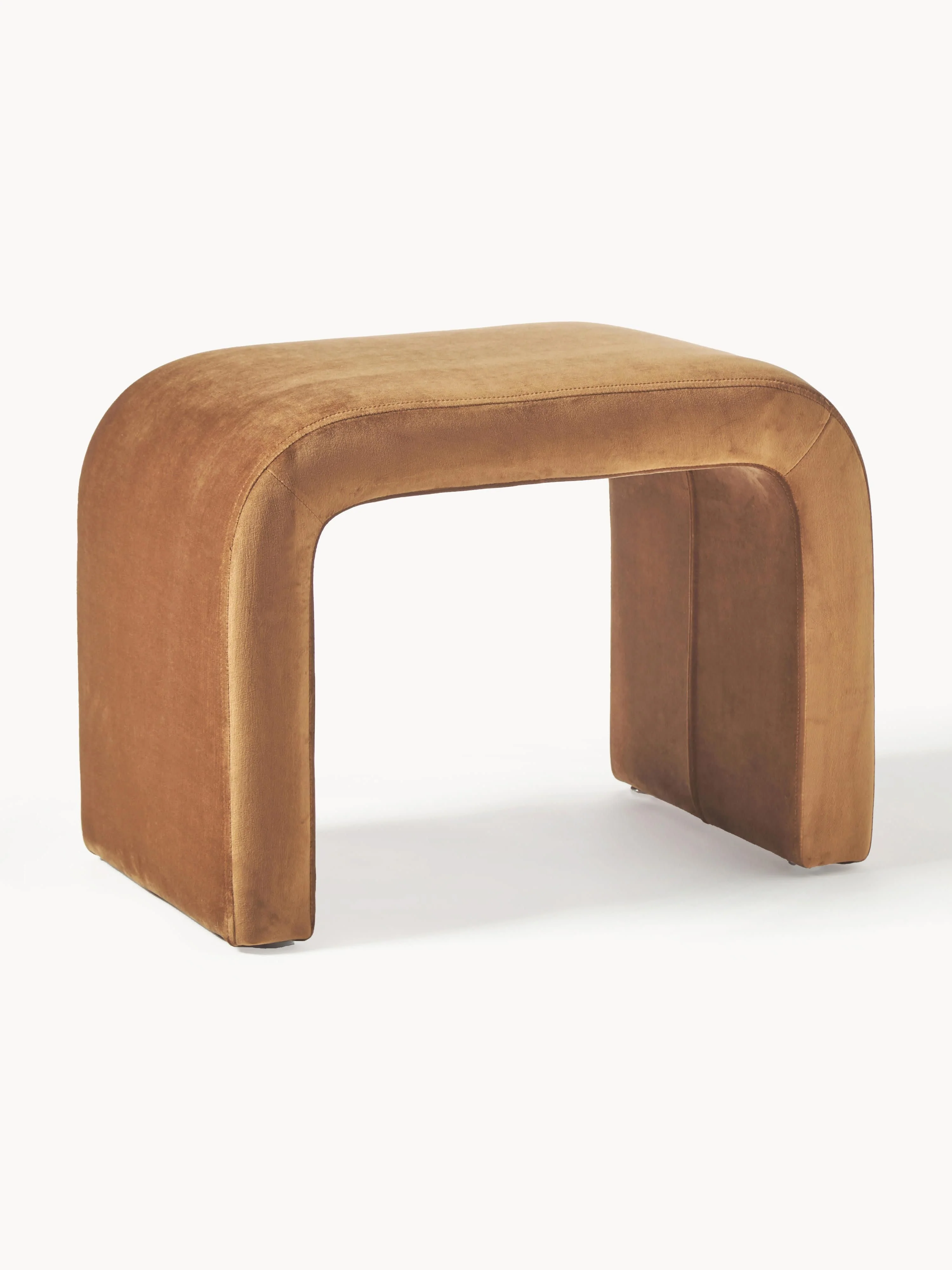 Westwing Collection Penelope velvet upholstered stool