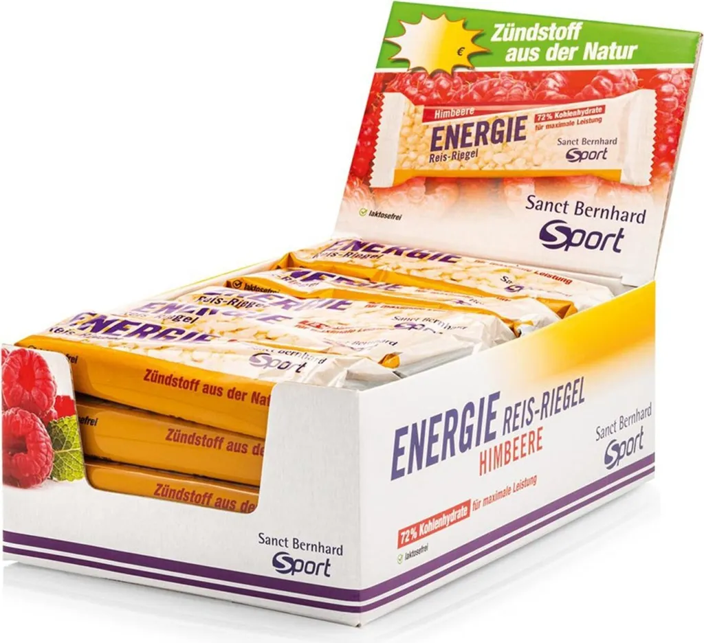 Sanct Bernhard SPORT Aktiv3 Energy Rice Bars (20 x 50g Bars) Apple