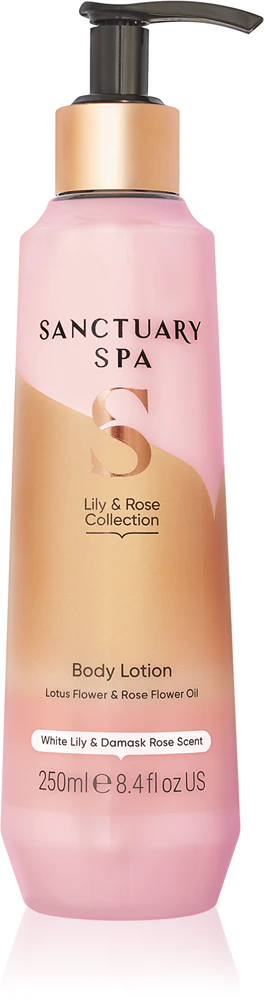 Sanctuary Spa Lily & Rose moisturizing body lotion for dry skin