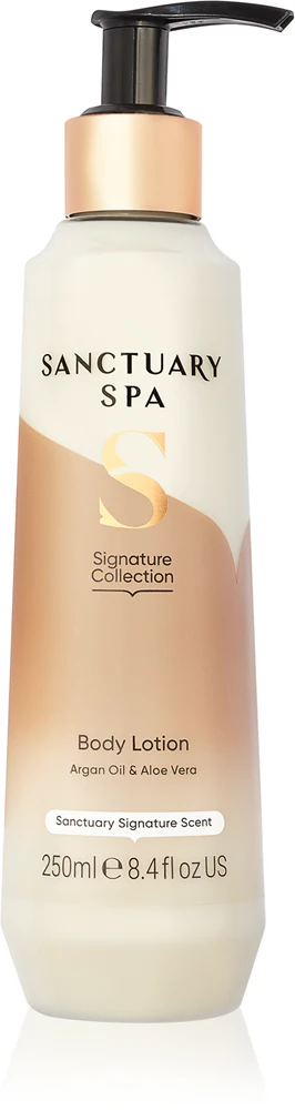 Sanctuary Spa Signature Collection moisturizing body lotion with aloe vera