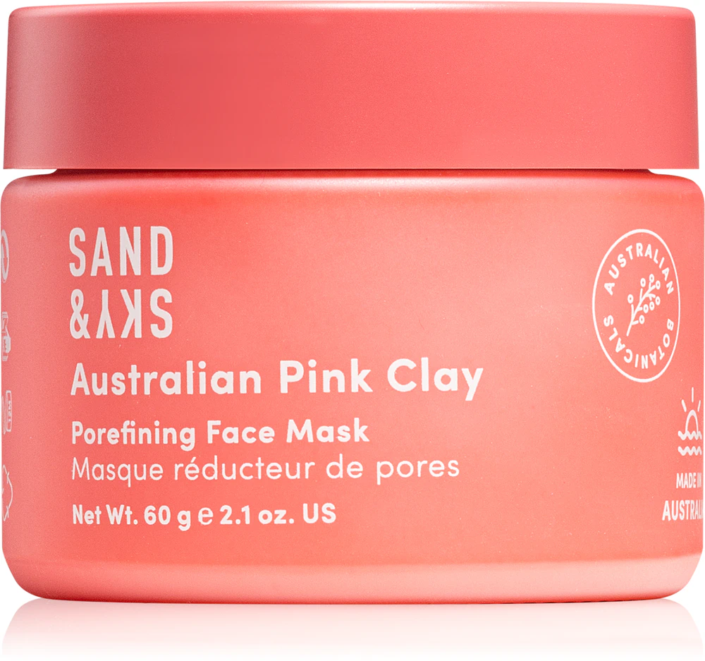 Sand & Sky Australian Pink Clay Porefining Face Mask Detox mask enlarged pores