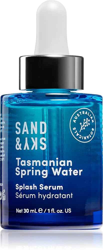 Sand & Sky Tasmanian Spring Water Splash Serum intensive, hydrating serum for the face