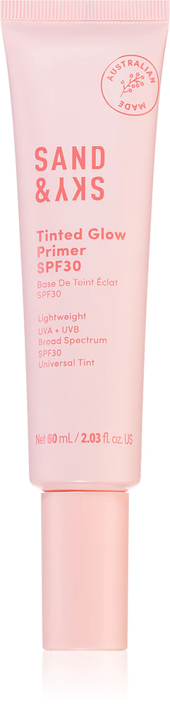 Sand & Sky Tinted Glow Primer SPF 30 protective tinted facial fluid SPF 30
