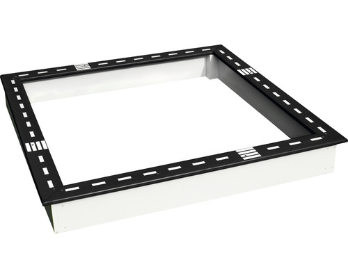 Sandpit Sunny Sandy with race track 127 x 127 x 17 cm wood black white square stable durable