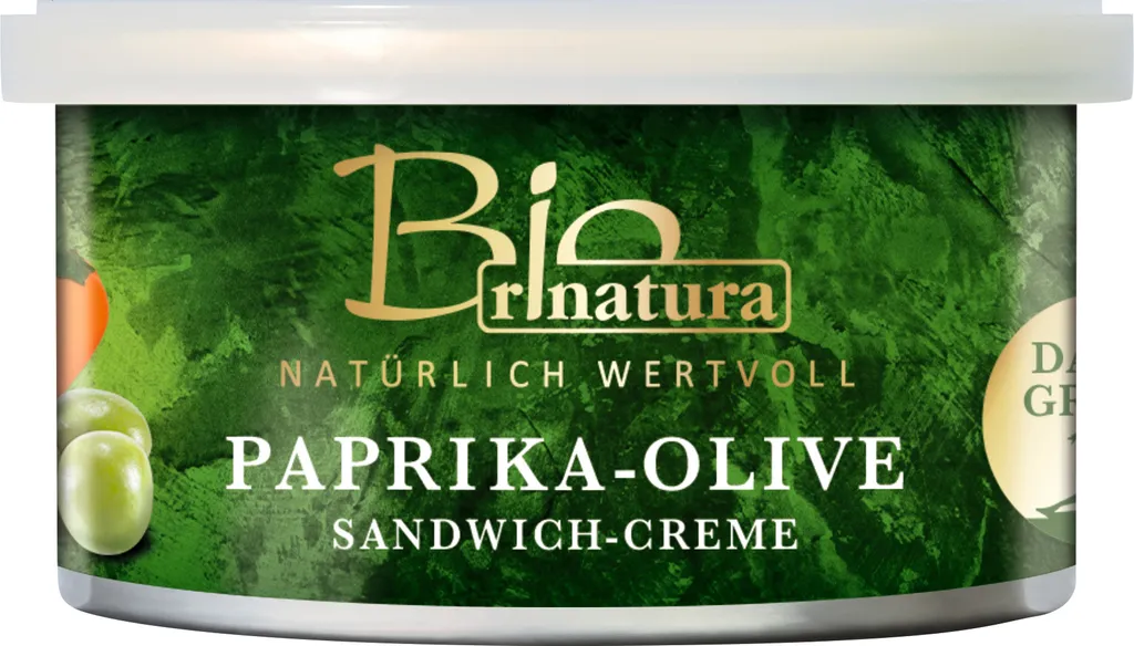 Rila Sandwich Cream Paprika & Olives byrinatura, 125g