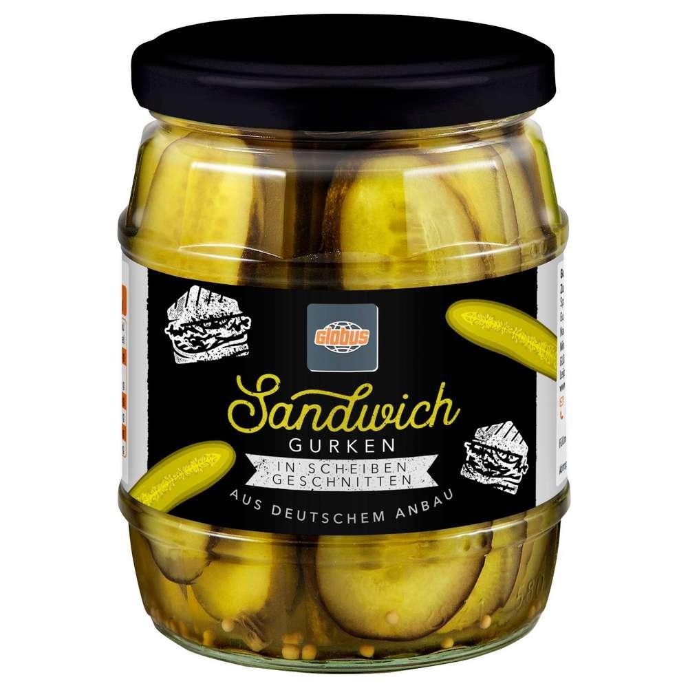 GLOBUS Sandwich cucumbers, sliced
