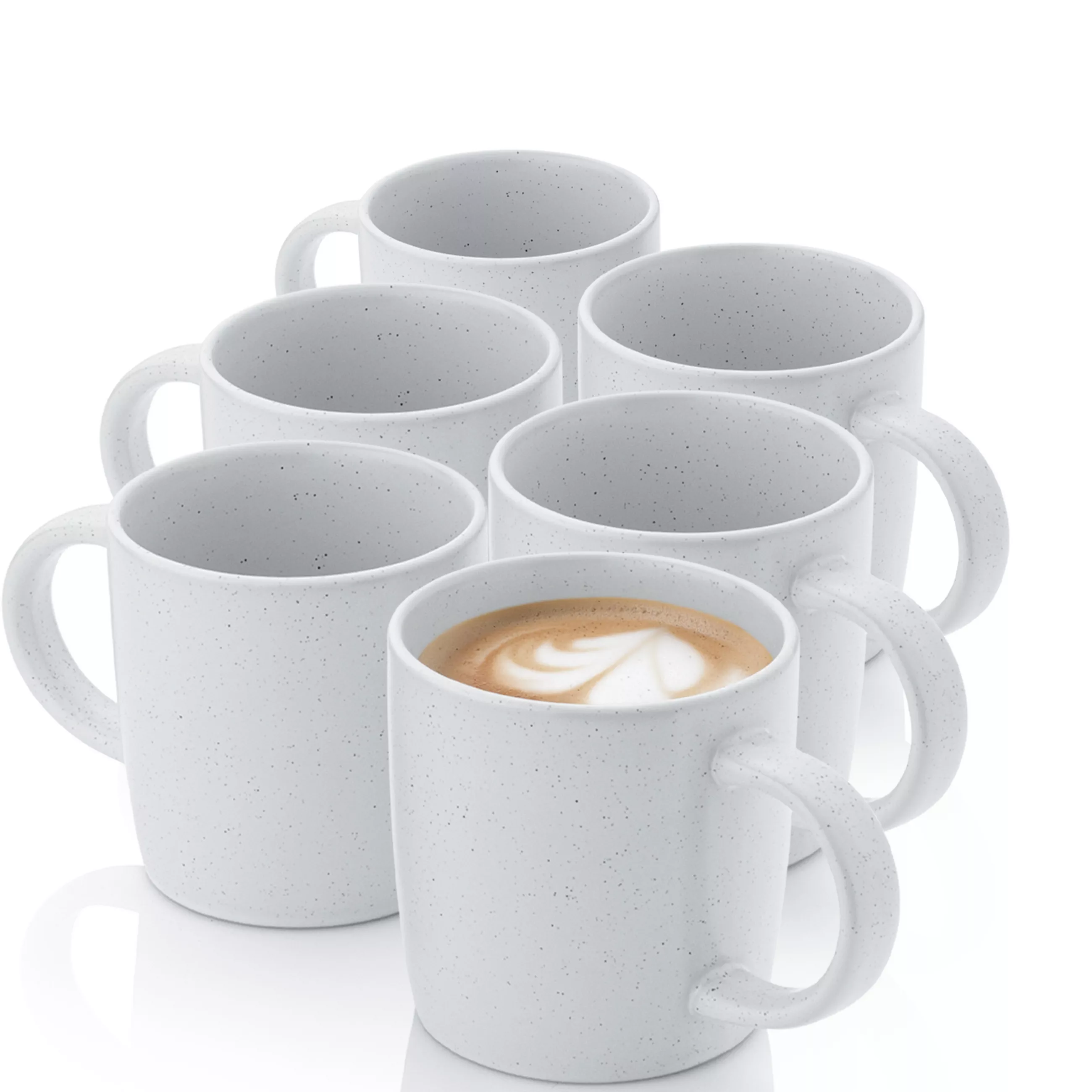 Sanger Sänger Coffee Mugs LEEDS FROST - 6-piece set made of stoneware