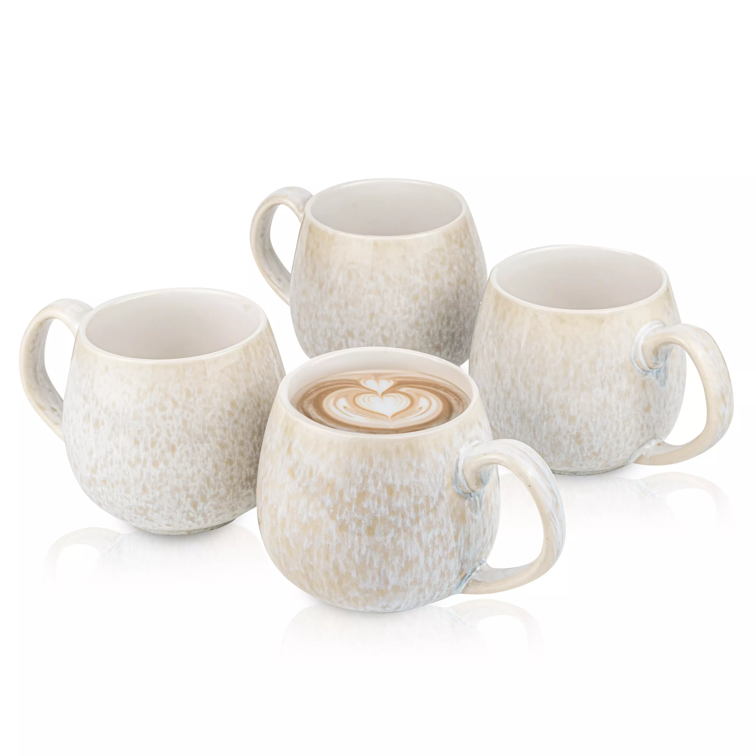 Sanger Sänger Coffee Mug Set Santorini - 4 pieces made of stoneware