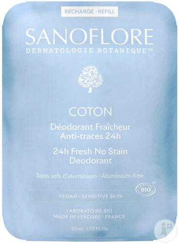 Sanoflore Coton 24h Refill Deodorant 50ml