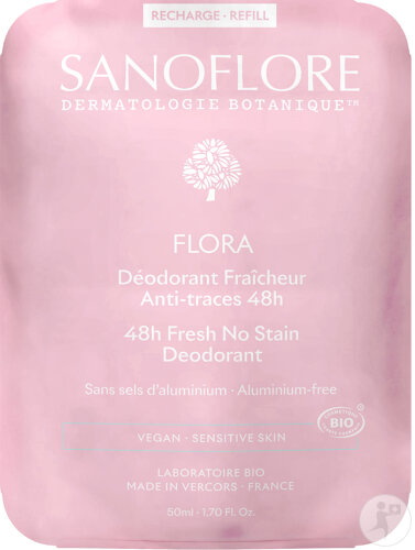 Sanoflore Flora 48h Refill Deodorant 50ml