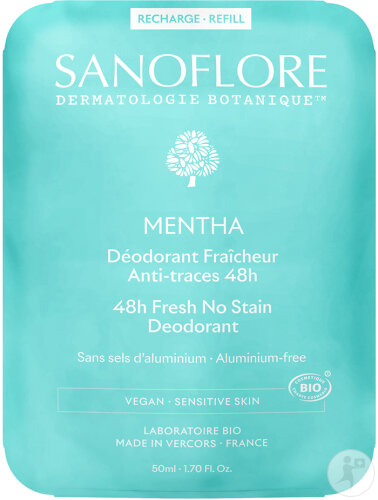 Sanoflore Mentha 48h Refill Deodorant 50ml