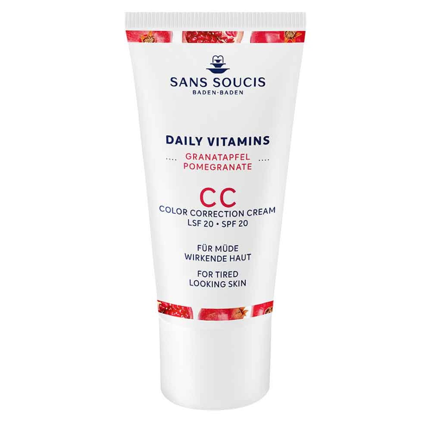Sans Soucis Daily Vitamins Pomegranate CC Cream Tired Skin 30 ml
