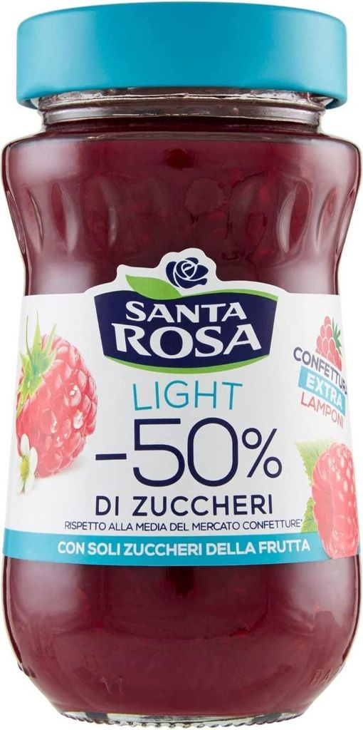 Santa Rosa Light Lamponi Raspberry Jam -50% Sugar 260g Brand: Santa Rosa 260g