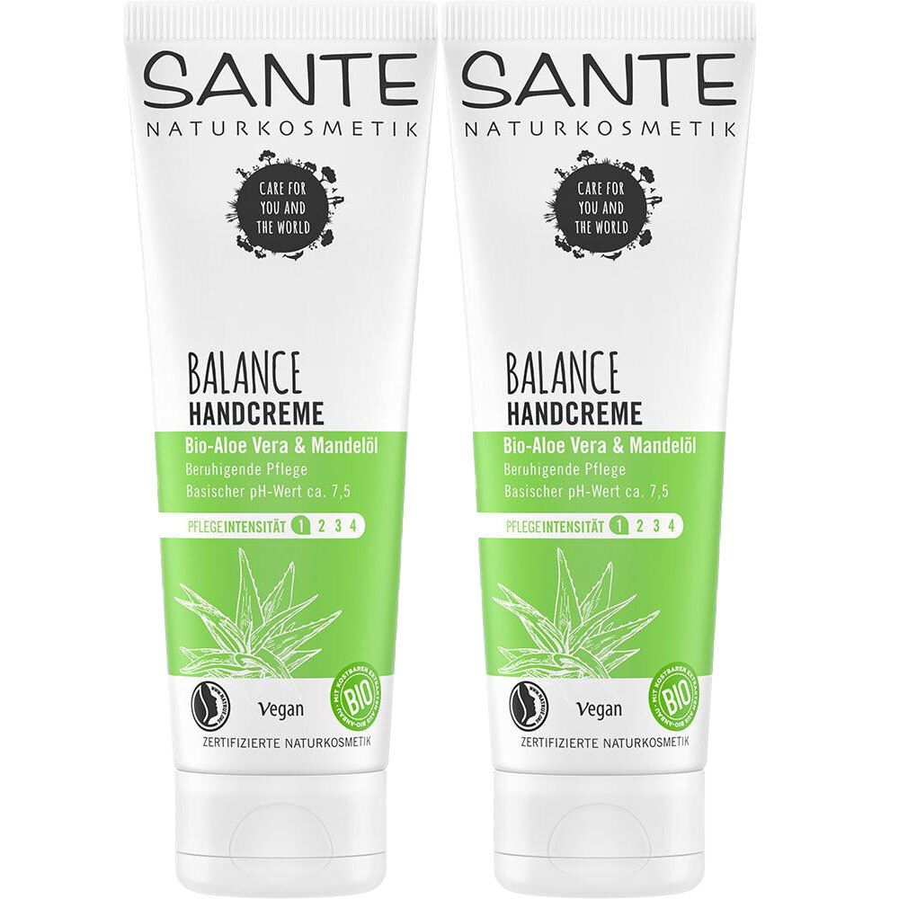 SANTE natural cosmetics BALANCE hand cream double pack 2x75 ml