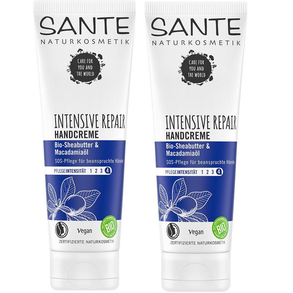 SANTE natural cosmetics INTENSIVE REPAIR hand cream double pack 2x75 ml