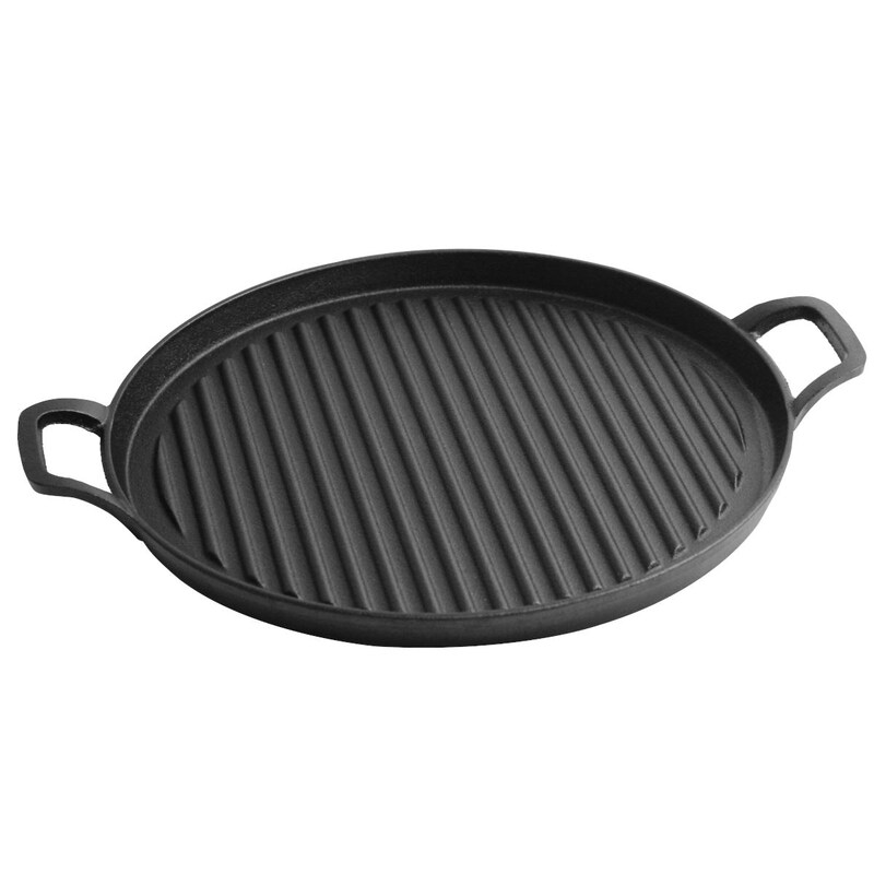 SANTOS BBQ Grill Plate / Pan Ø 31 cm, Cast Iron