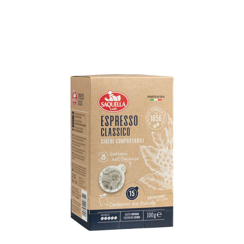 Saquella E.S.E. Pads Espresso Classico 15 Stück