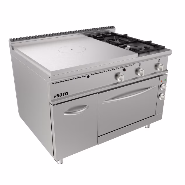 SARO Hotplate Cooker + Electric Oven, 2 Burners + Door, LQ/TPG6LE