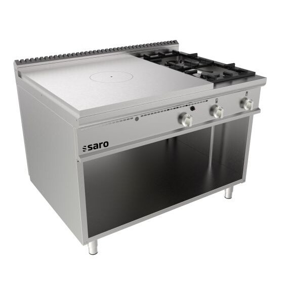 Saro hot plate cooker, open base unit, 2 burners, LQ / TPG6BA