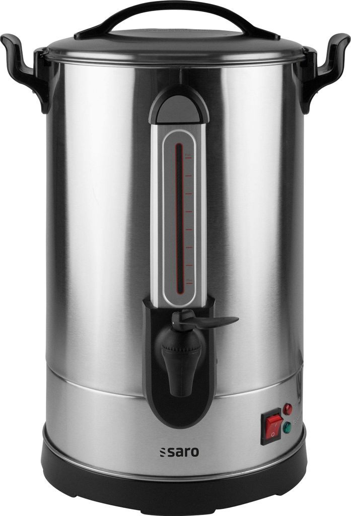 SARO coffee machine with round filter, model CAPPONO 60, stainless steel, tap, sight glass, coffee, office, hotel, café, retirement home
