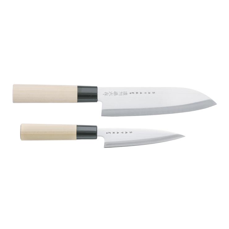 Satake Houcho Knife Set Petty & Santoku
